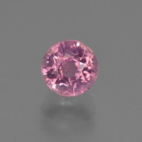 ROUND FACETED AAA BRIGHT PINK (NATURAL) TOURMALINE