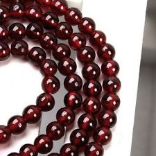 16" Strand of AAA Rated Genuine (Natural) Garnet Beads (3mm-7mm)