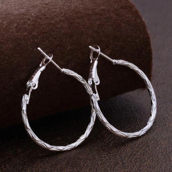 Pair of Sterling Silver Plated (27mm) Hoop Earrings