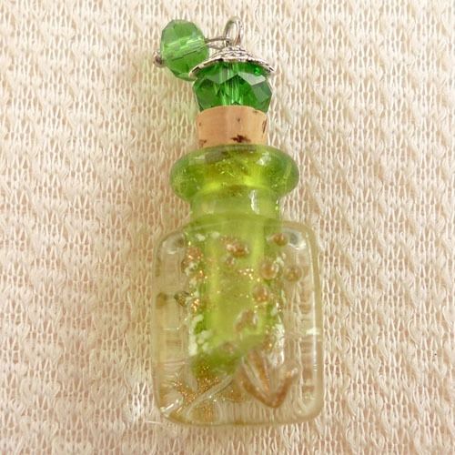 Lovely Murano Lampwork Art Glass Perfume Bottle