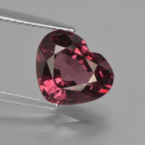 ROUND FACETED AAA BRIGHT PURPLE RED (NATURAL) RHODOLITE GARNET