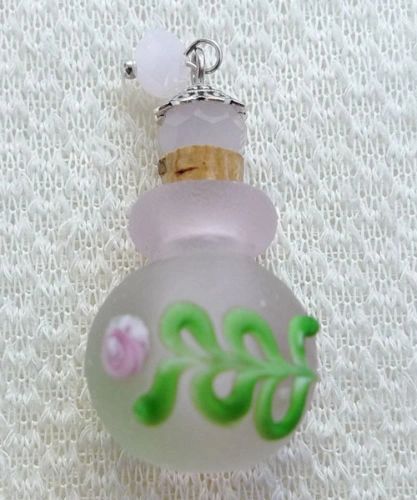 Lovely Murano Lampwork Art Glass Perfume Bottle