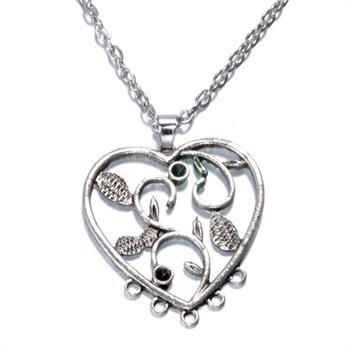 Heart Rhinestone Necklace