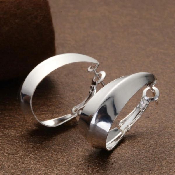 Pair of Silver Plated Large (30mm) Earrings