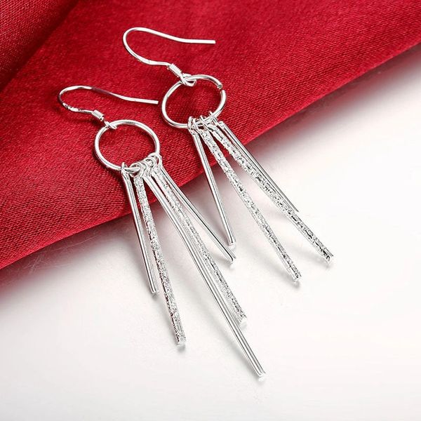 Pair of Silver Plated Fancy Dangle Earrings