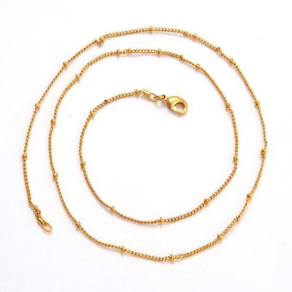 14kt Yellow Gold Filled Fancy Chain With Lobster Claw Clasp