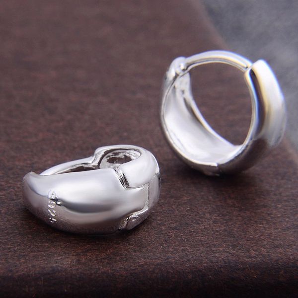 Pair of Silver Plated Fancy 10mm Hoop Earrings