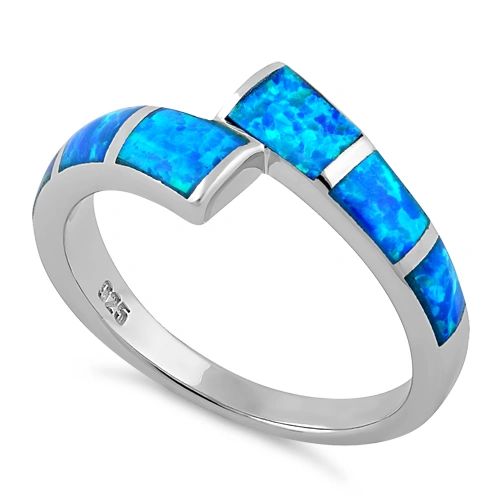 Sterling Silver Lab Created Opal Meet Me Halfway Pattern Ring Size 4-11