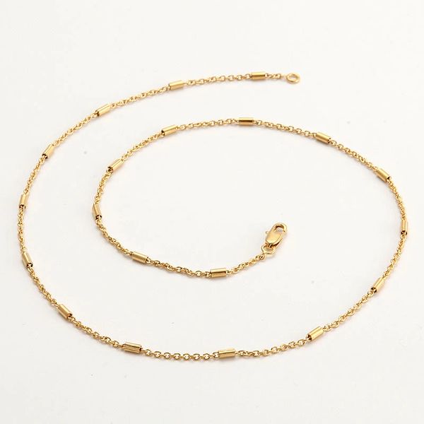 14kt Yellow Gold Filled 19.5" Fancy Chain With Lobster Claw Clasp