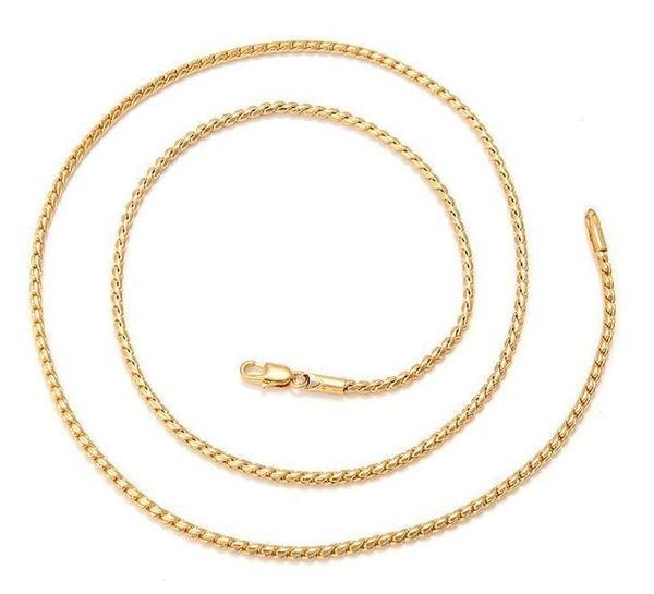 10kt Yellow Gold Filled 24" Link Chain With Lobster Claw Clasp