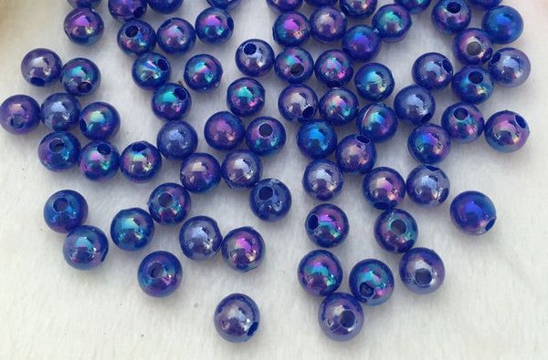 500 Pieces 4mm Round Acrylic Spacer Beads