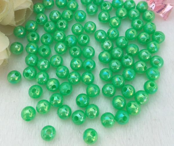 150 Pieces 6mm Round Acrylic Spacer Beads