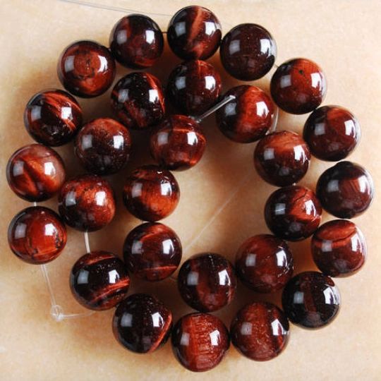 Genuine Red Tiger Eye Round Loose Beads 4-16mm