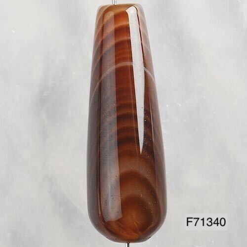 30x10mm Genuine Stripes Teardrop Agate Bead -Our genuine agate beads are one of a kind!