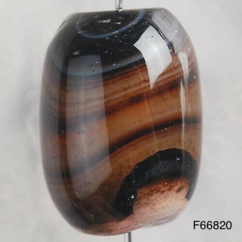 18x13mm Stripes Agate Bead -Our genuine agate beads are one of a kind!
