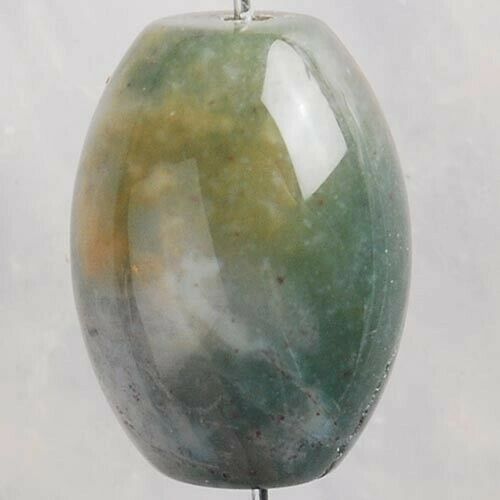 16x12mm Indian Agate Column Pendant Bead -Our genuine agate beads are one of a kind!