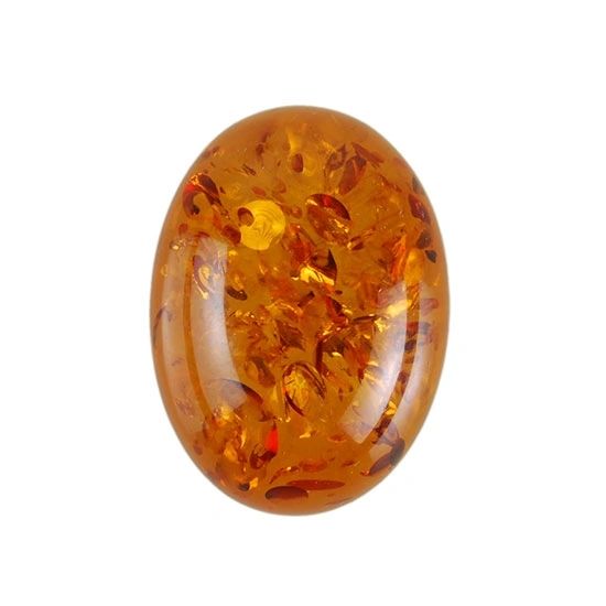 OVAL CABOCHON GENUINE (NATURAL) AMBER (6x4mm - 16x12mm)