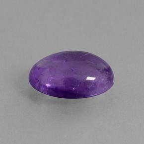 OVAL CABOCHON GENUINE (NATURAL) BRIGHT PURPLE AMETHST (6x4mm - 10x8mm)