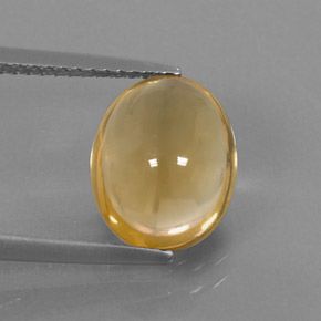 OVAL CABOCHON GENUINE (NATURAL) BRIGHT GOLDEN YELLOW CITRINE (6x4mm - 10x8mm)