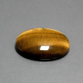 OVAL CABOCHON GENUINE GOLDEN TIGER'S EYE (6x4mm - 20x15mm)