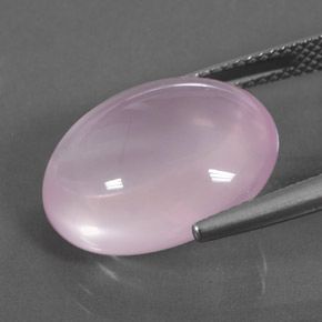 OVAL CABOCHON GENUINE BABY PINK ROSE QUARTZ (7x5mm - 18x13mm)