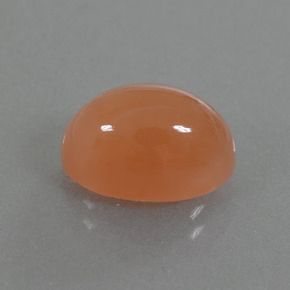 OVAL CABOCHON PEACH GENUINE MOONSTONE (6x4mm - 9x7mm)