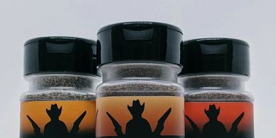 Cowboys Chew Coffee Infused Seasoning Sizzlin' Steak Buckin' BBQ Sweet Hickory Outlaw Blend