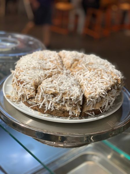 BANANA & QUINOA CAKE WITH SWEET POTATO FROSTING - Pick up & local delivery only