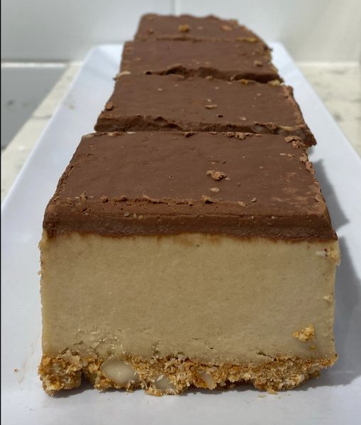 RAW CHOC CARAMEL (TAHINI) SLICE - Pick up & local delivery only