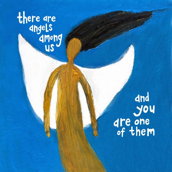 There Are Angels Among Us (blank notecard with envelope)