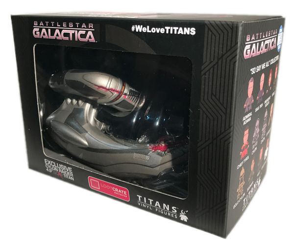 Battlestar Galactica Titans VINILE figure Exclusive Cylon Raider 