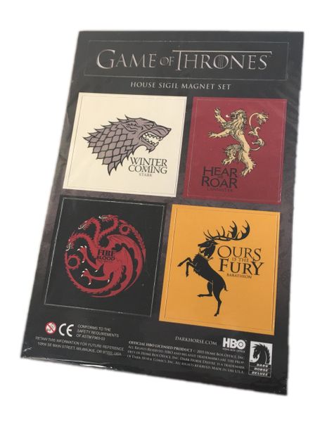 Dark Horse Deluxe / HBO Game of Thrones - House Sigil Magnet Set