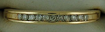 1/8ctw Ladies Diamond Band