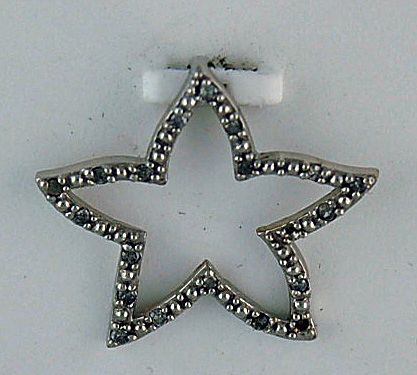 1/10ctw Diamond Star Pendant