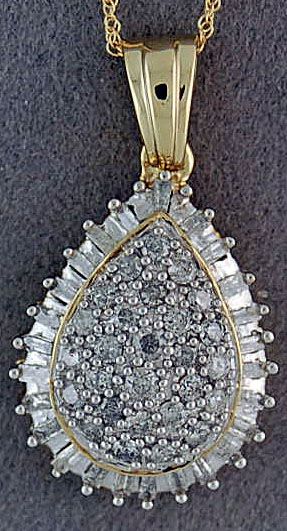 3/4ctw Diamond Pendant on a Chain