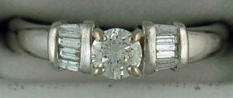 Ladies 1/2ctw Filled Diamond Engagement Ring