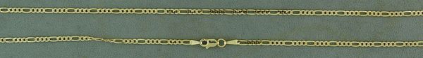 22" Long Fine Link Figaro Chain