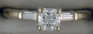 Ladies 5/8ctw Cushion Cut Diamond Engagement Ring