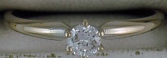 Ladies 1/5ct Diamond Solitaire Ring