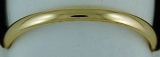 Ladies 1.9mm Wide Plain Gold Band