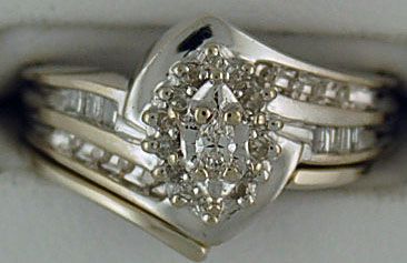 Ladies 1/2ctw Diamond Wedding and Engagement Set