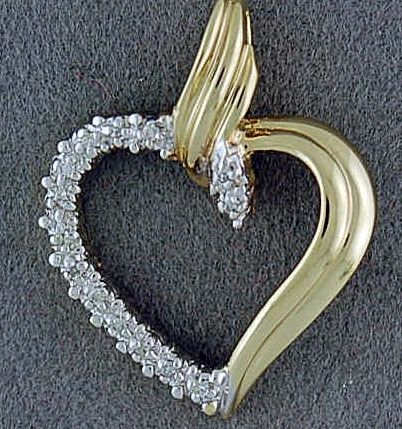 1/20ctw Diamond Heart Pendant