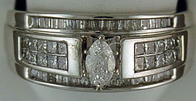 Lady's 1-1/4ctw Diamond Engagement Ring