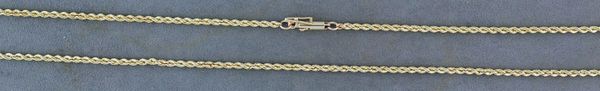 30" Long 2mm Wide Rope Chain