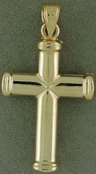 1" Hollow Cross Pendant