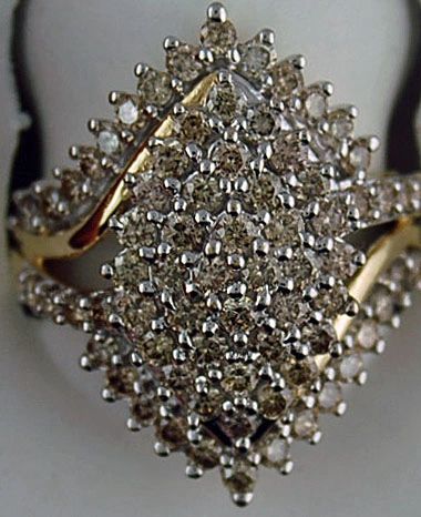 Lady's 2-1/5ctw Diamond Cluster Ring