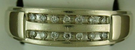 Gentleman's Double Row Diamond Band