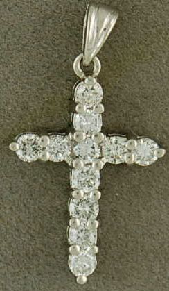 1/2ctw Diamond Cross Pendant