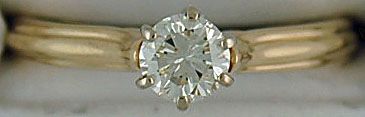 1/2ct Roud Cut Diamonds Solitaire Ring