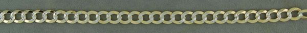 8" Diamond Cut Curb Link Bracelet